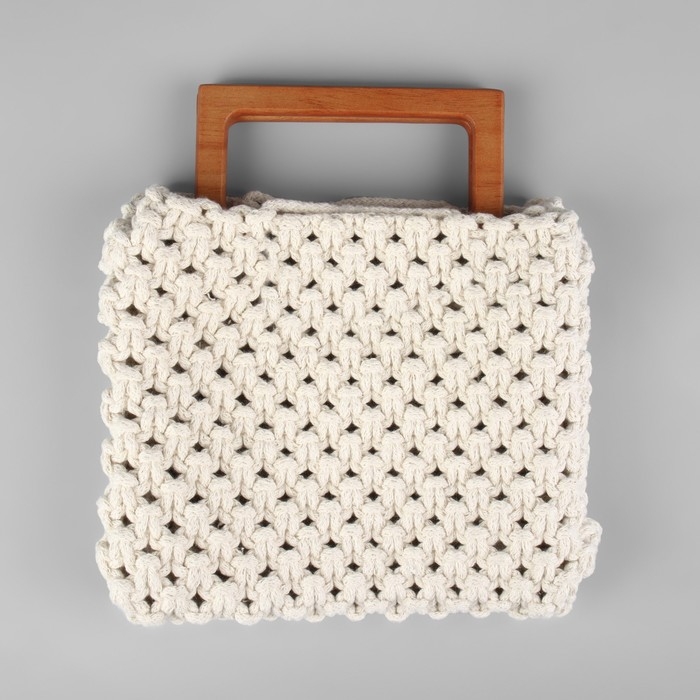 Ручки для сумки деревянные, 15 × 8 см, 2 шт, цвет светло-коричневый