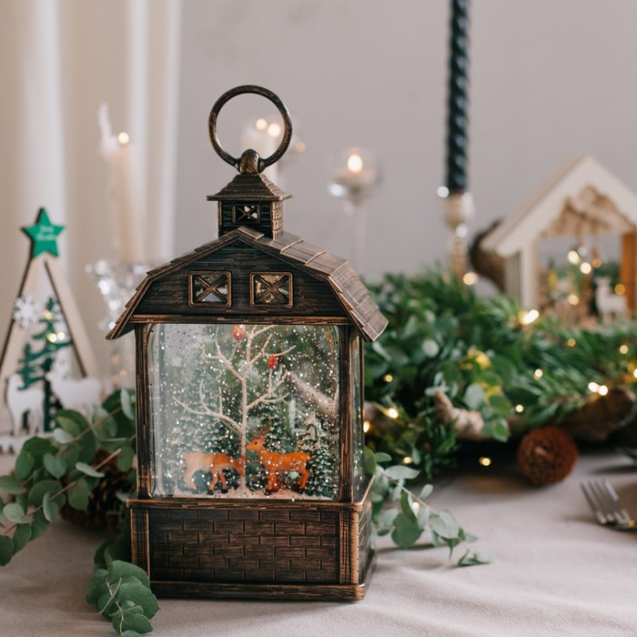 Светодиодная фигура «Олени в лесу» 14 × 24 × 8 см, пластик, батарейки ААх3 (не в комплекте), USB, свечение тёплое белое Светодиодная фигура «Олени в лесу» 14 × 24 × 8 см, пластик, батарейки ААх3 (не в комплекте), USB, свечение тёплое белое