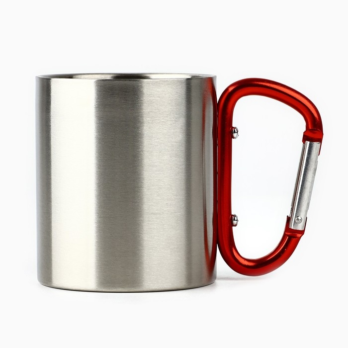 Кружка туристическая с карабином «Счастье в горах», 180 мл Кружка туристическая с карабином «Счастье в горах», 180 мл