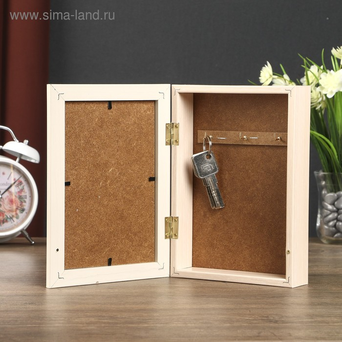 Ключница Ключница "Прекрасный букет" дуб молочный 15х21
