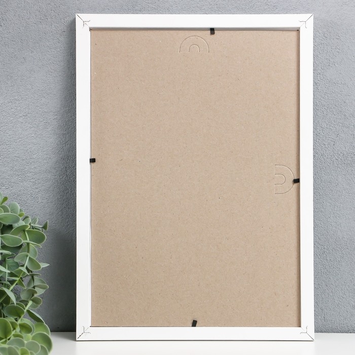 Фоторамка 21х30 см МДФ. №6 Белый (пластиковый экран) Фоторамка 21х30 см МДФ. №6 Белый (пластиковый экран)