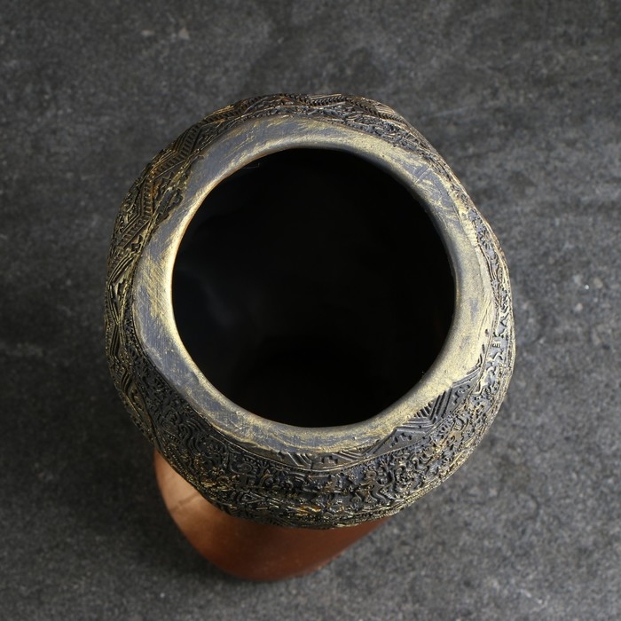 Ваза-подставка к бижутерии Ваза-подставка к бижутерии "Африканка", бронза, 3,5 л/33х20см