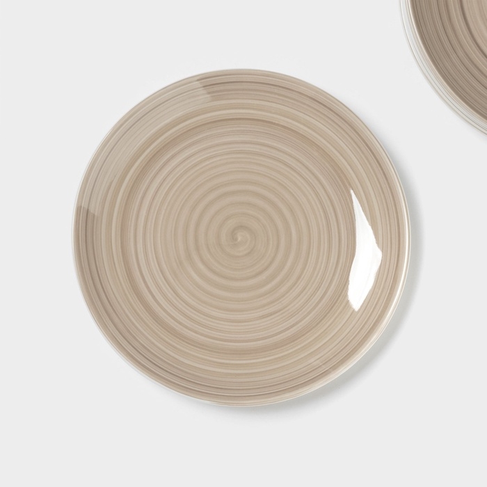 Набор тарелок Набор тарелок "Палитра" 6 шт, 19х19х2,1 см, цвет серый