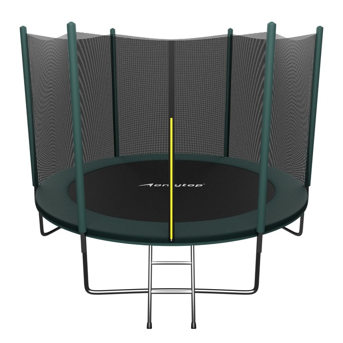 Батут ONLITOP, d=305 см, с лестницей, высота сетки 173 см, цвет зелёный Батут ONLITOP, d=305 см, с лестницей, высота сетки 173 см, цвет зелёный