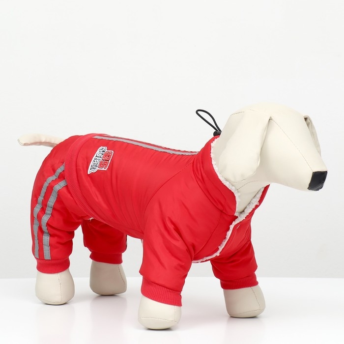 Комбинезон Комбинезон "Спорт" с светоотрожающими полосами, размер XL (ДС 40, ОГ 50, ОШ 40 см), красный 966720