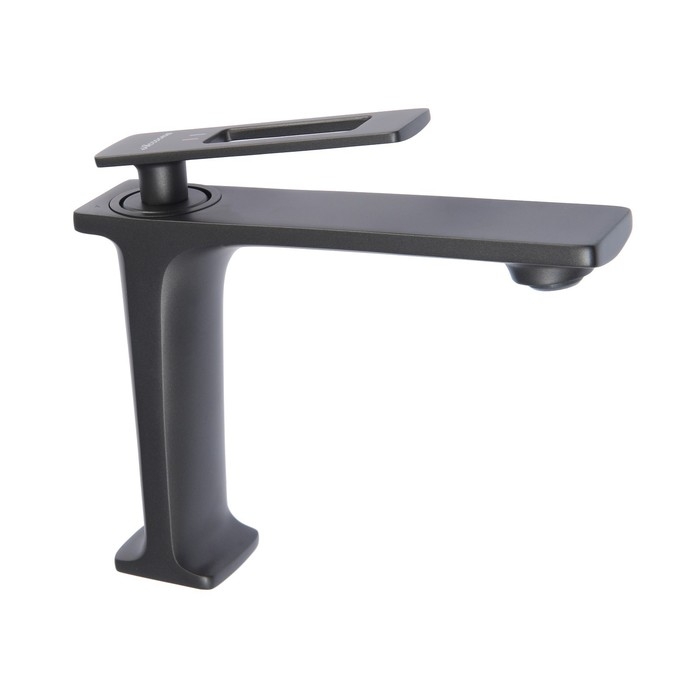 Смеситель для раковины Accoona A90127AT, однорычажный, длина излива 134 мм, графит Смеситель для раковины Accoona A90127AT, однорычажный, длина излива 134 мм, графит
