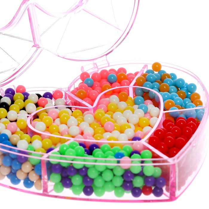 Аквамозаика «Сердце», 8 карточек, в пакете Аквамозаика «Сердце», 8 карточек, в пакете