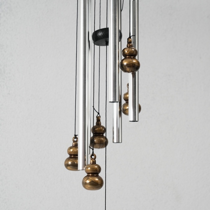 Музыка ветра металл, дерево Музыка ветра металл, дерево "Горлянка" 5 трубок 60 см