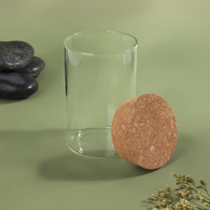 Органайзер для хранения ватных палочек, d 6,5 × 10 см, цвет прозрачный/коричневый Органайзер для хранения ватных палочек, d 6,5 × 10 см, цвет прозрачный/коричневый