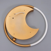 Люстра с ПДУ 2220/1 LED 110Вт диммер золото 48х48х7 см BayerLux