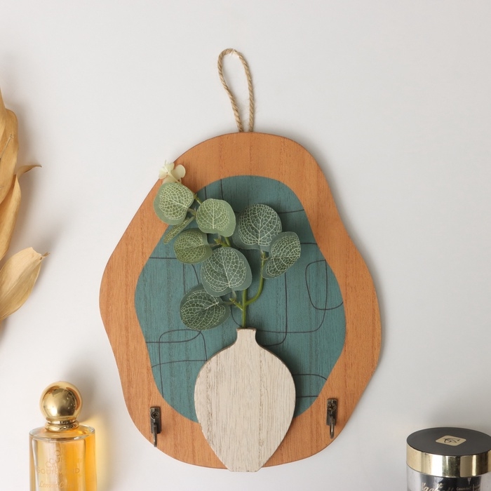 Крючки декоративные дерево Крючки декоративные дерево "Абстракция. Геометрия" 1,5х19,5х23,5 см