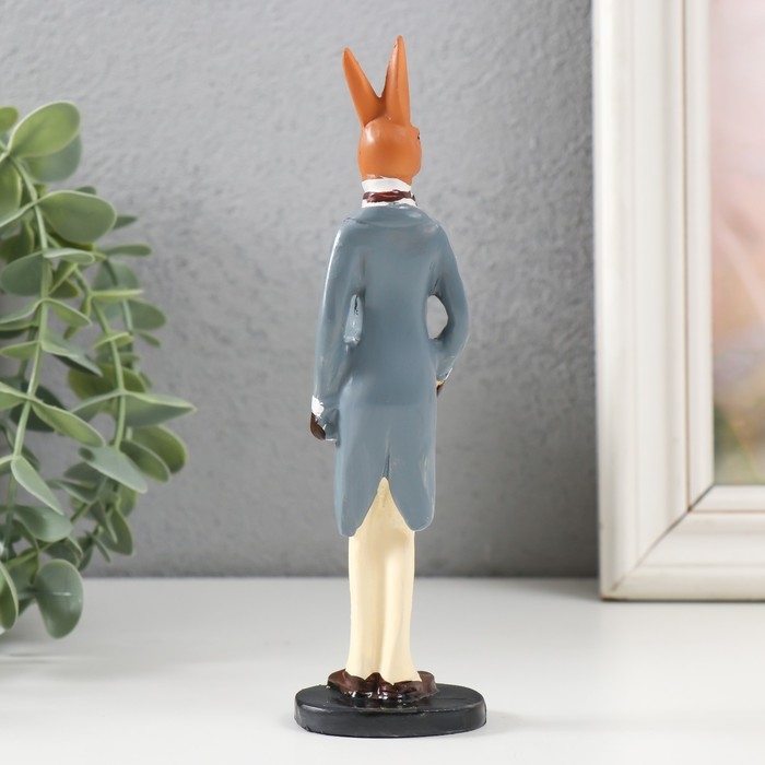 Сувенир полистоун Сувенир полистоун "Заяц в синем фраке с белыми брюками"