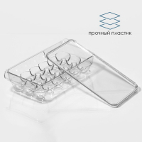 Контейнер для хранения яиц с крышкой RICCO, 18 ячеек, 32,5×16,5×7,5 см