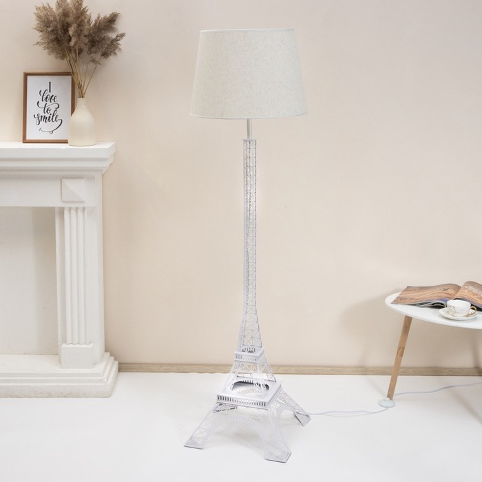 Торшер "Эйфелева башня" E27 40Вт белый 45х55х112 см
