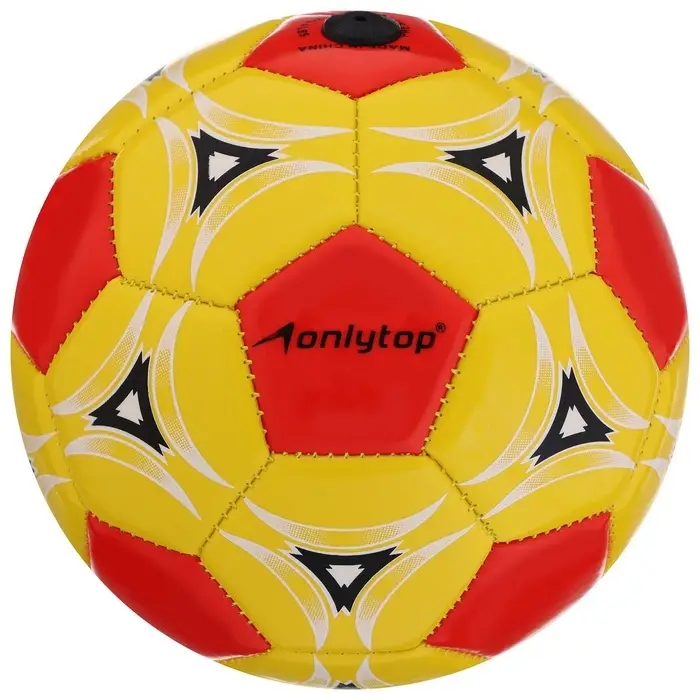 Футбольный мяч ONLYTOP, машинная сшивка, 32 панели, р. 2, PVС, МИКС
