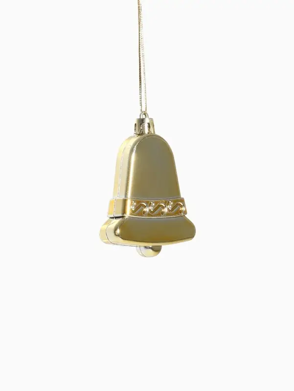 Ёлочные игрушки 18 шт. &laquo;Зимнее волшебство. Уют&raquo; пластик, золото/красный