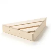 Полка - вешалка угловая №2, 4 крючка 54х39х11 см