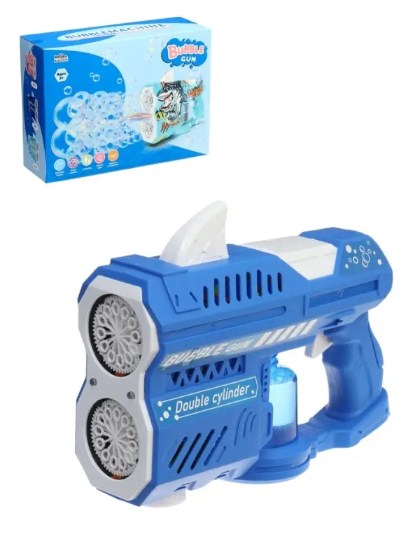 Генератор мыльных пузырей "Двойной бластер", работает от батареек