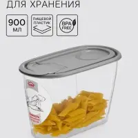 Ёмкость для хранения сыпучих продуктов, 900 мл, пластик, МИКС