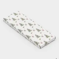 Блюдо новогоднее сервировочное Доляна &laquo;С новым Годом&raquo;, 34.5&times;11.5&times;1.5 см, стекло, белое, красное435