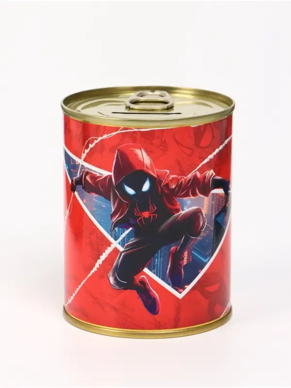Копилка металлическая, 9.5 см×7.5 см×7.5 см, Человек-паук Копилка металлическая, 9.5 см×7.5 см×7.5 см, Человек-паук