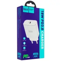 Переходник сетевого зарядного устройства HS30 на Type-C PD18W ISA белый
