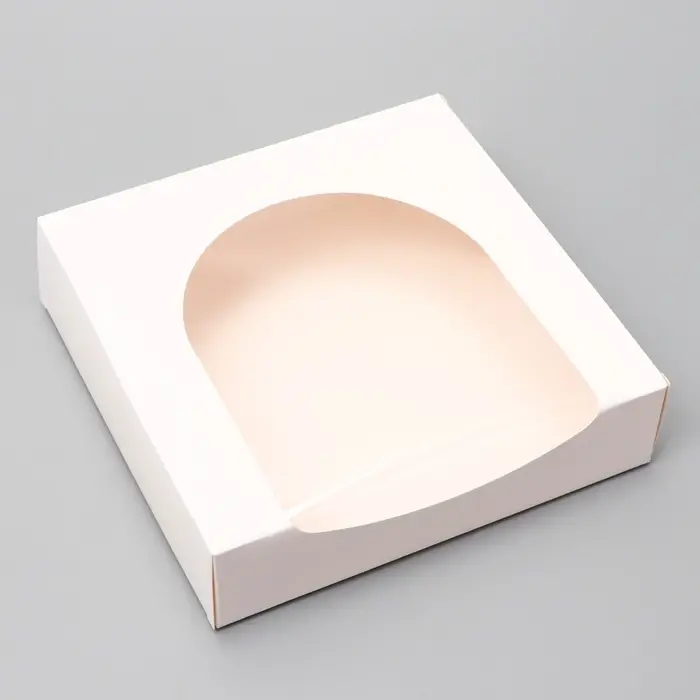 Коробка самосборная, 20×20×5 см, белая Коробка самосборная, 20×20×5 см, белая