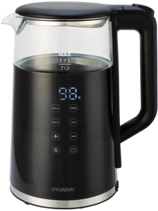Чайник HYK-G5403 1.7л. 2200Вт черный (стекло)