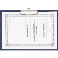 Папка-планшет Attache A4 горизонтальный, синий