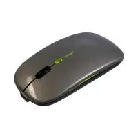 Мышь MB-2.4 беспроводная, оптическая, подсветка, 800-1600 dpi, USB, Bluetooth, серая