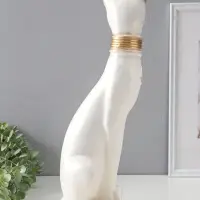 Копилка для денег &laquo;Кошка Маркиза с обручем&raquo;, белая, 48&times;18&times;15 см