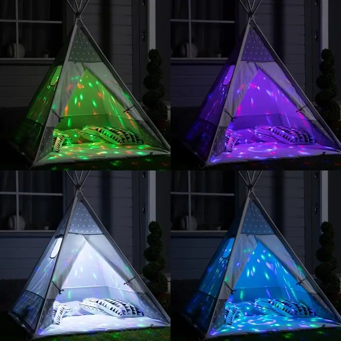 Садовый светильник &laquo;Диско-шар&raquo;, уличный, на солнечной батарее, 13&times;6&times;13 см, 6 LED, пульт ДУ, свечение RGBW