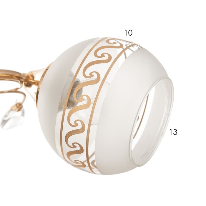 Люстра потолочная Мэй 3хE27 40Вт Золото