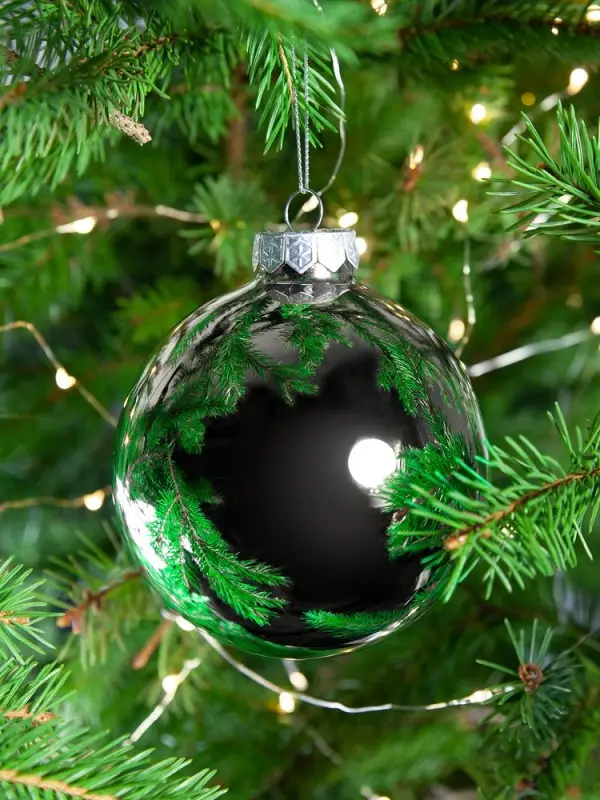 Елочный шар Finery Gloss, 10 см, глянцевый серебристый Елочный шар Finery Gloss, 10 см, глянцевый серебристый