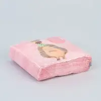 Салфетки бумажные однослойные &laquo;Желаю счастья. Ёжик&raquo;, 24&times;24 см, 20 шт.