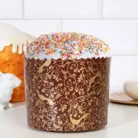 Форма бумажная для кекса, маффинов и кулича "РАЙСКИЙ САД" 124х100мм ( фасовка 1200 шт) Форма бумажная для кекса, маффинов и кулича "РАЙСКИЙ САД" 124х100мм ( фасовка 1200 шт)