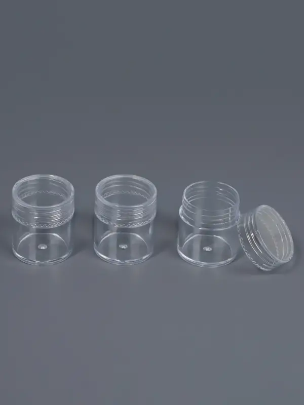 Набор баночек для мелочей, d=2.5×3 см, 6 мл, 3 шт., прозрачный