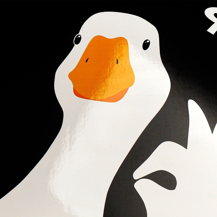 Альбом для рисования А4, 48 листов на склейке Альбом для рисования А4, 48 листов на склейке "Гусь", обложка мелованный картон, выборочный УФ-лак, блок офсет 120г/м2