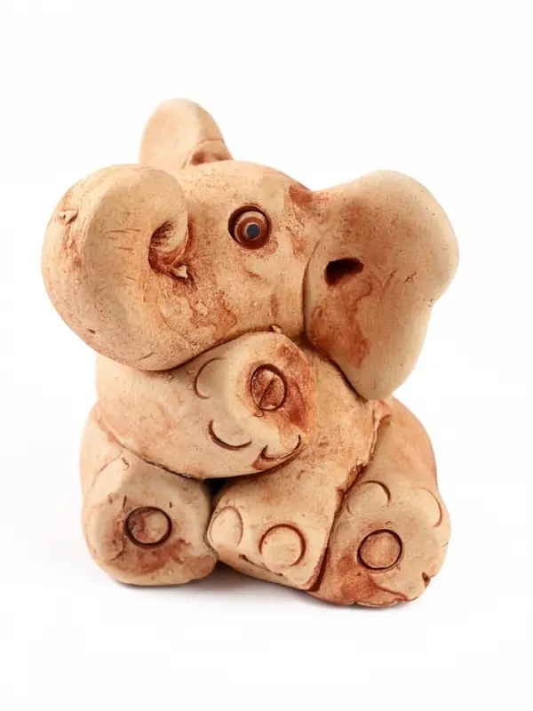 Фигурка &laquo;Слоненок&raquo;, 7&times;6.5&times;5 см, керамика, бежевый