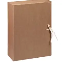 Короб архивный с завязками, 100 мм, переплетный картон, Calligrata разборный, без покрытия, клапан МГК, до 900 листов