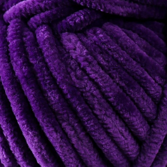 Плюшевая пряжа для вязания спицами, крючком YarnArt, Dolce, 100% микрополиэстер, 120 м/100 г, (792 фиолетовый)