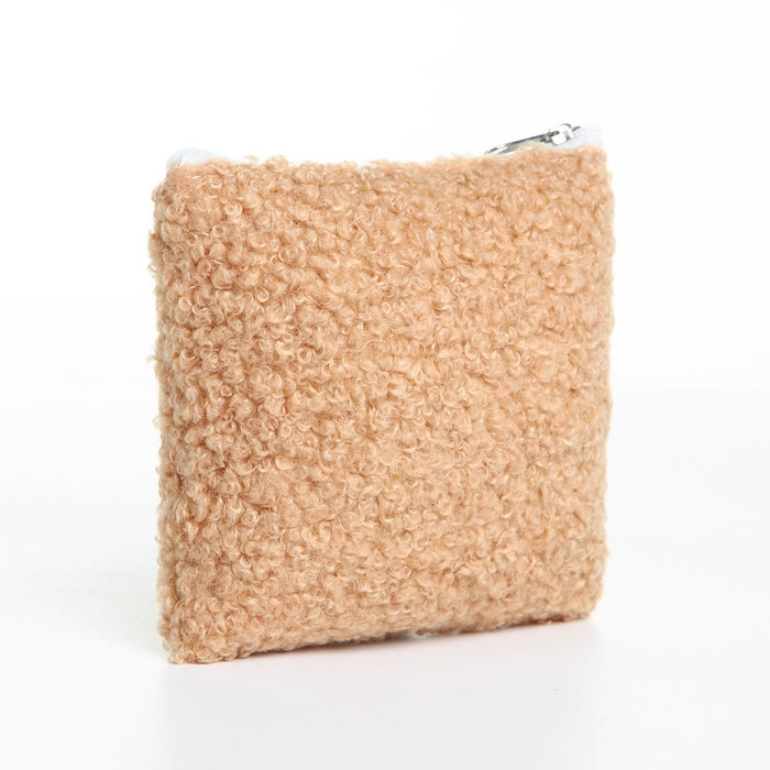 Кошелёк на молнии, цвет бежевый Кошелёк на молнии, цвет бежевый