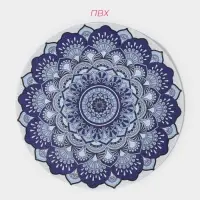 Салфетки сервировочные на стол Доляна &laquo;Силия&raquo;, d=38 см, 4 шт., синие