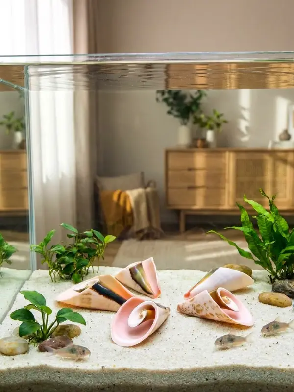 Набор ракушек декоративных, длина 4 см, 5 шт.