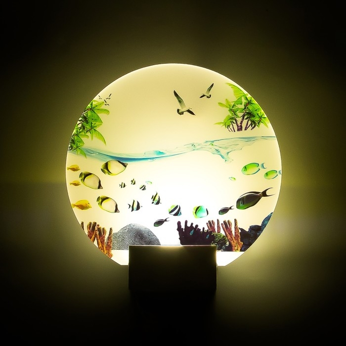 Бра "Подводный мир" LED 6Вт 4000К белый 24х6х24 см