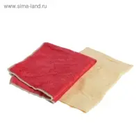 Салфетки из синтетической замши и микрофибры CityUp, СА-211, набор 2 шт МИКС