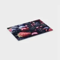 Доска разделочная стеклянная Доляна &laquo;Ягодный бум&raquo;, 30&times;20 см