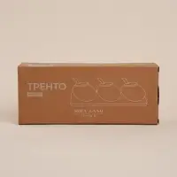 Банки для сыпучих SL Home &laquo;Тренто&raquo;, набор 3 шт., 150 мл, с ложками, на деревянной подставке, фарфор, белые