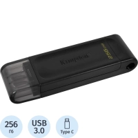 Флеш-память Kingston DataTraveler 70, 256 Гб, OTG USB Type-C