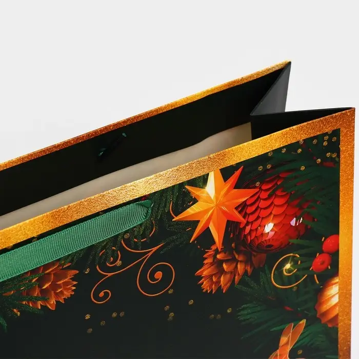 Пакет подарочный новогодний ламинированный «Чудо», L 40 х 31 х 11.5 см Пакет подарочный новогодний ламинированный «Чудо», L 40 х 31 х 11.5 см